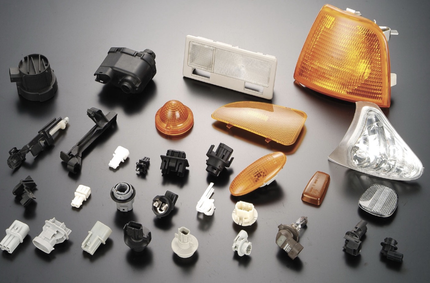 Automotive lighting, connectors and housings