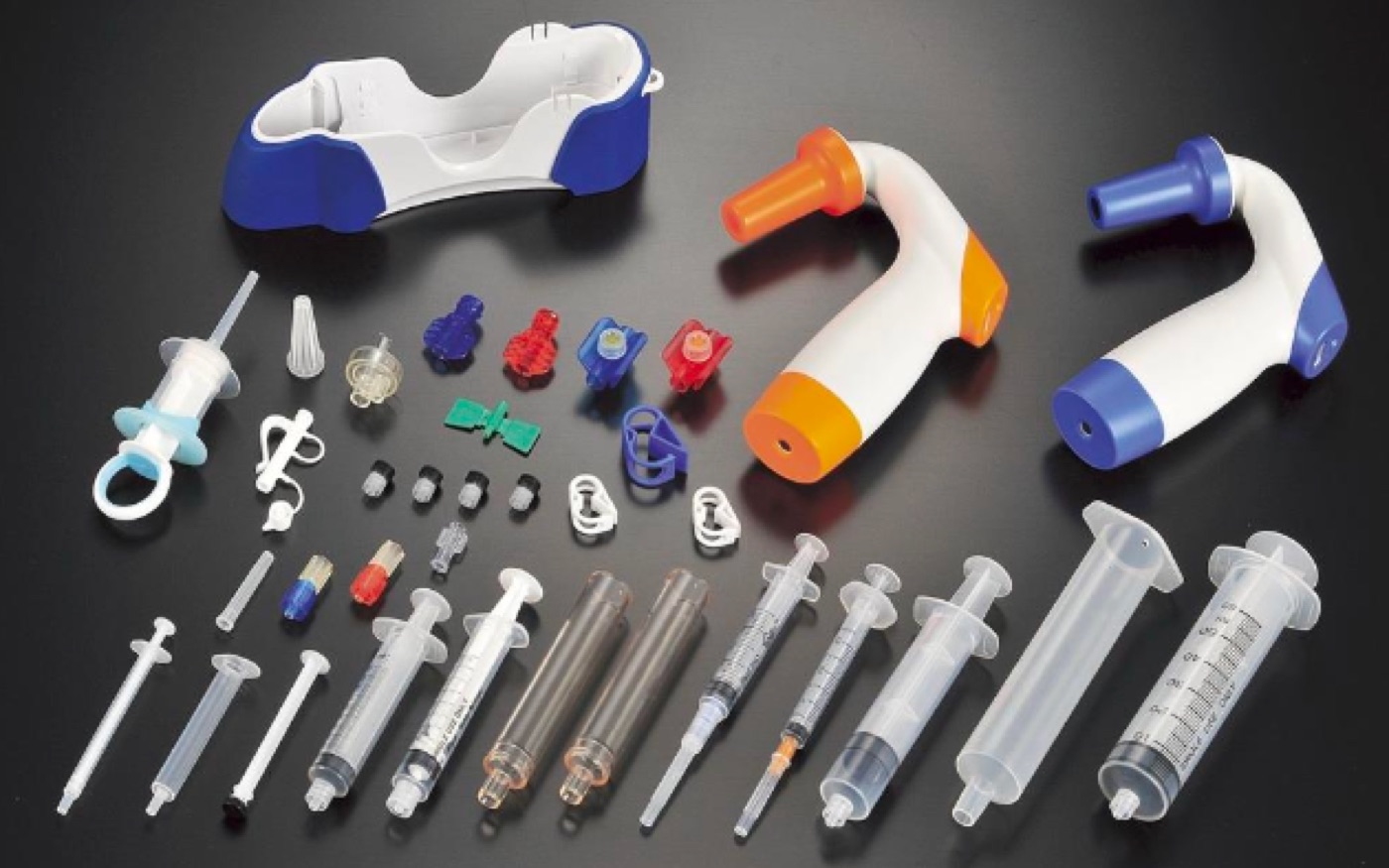 Medical & aesthetic device parts — syringes and two-shot device handles